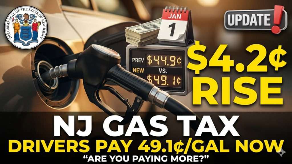 NJ Gas Tax 2026 Now 49.1 Cents Per Gallon What Every Driver Pays More
